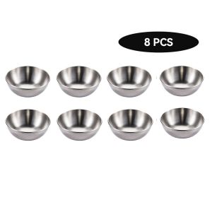 (8 pièces d'or) petits Bols pour servir des bols pour le trempage des trayons, de petits bols pour la salsa, de petites boules de métal, tasses tour pour la sauce, pour les sauces à trempette, des collations, des épices - Neuf