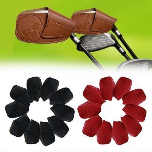 10pcs Golf Putter Accessoires Golf Équipement D'entraînement Golf Couvre-Têtes De Club Couvre-Chef De Golf Couvre-Chef De Fer De Golf Couverture De Club De Golf - Neuf