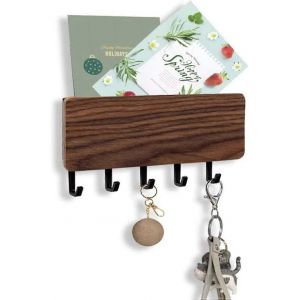 Cintres à clés pour mur,support mural,avec 5 crochets pour clés,porte-clés modernes cintres à clés autocollants,pour zone d'entrée cuisine salle de bain Livin - Neuf