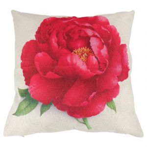 Vintage Floral/Fleur Lin Décoratif Coussin Housse Housse de Coussin Maison Canapé Rose Décoratif - Neuf