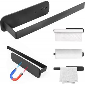 Cauc-Porte Sopalin Mural Magn&eacute;tique, Porte-Rouleau De Papier Essuie-Tout, Acier Inoxydable Support Sopalin Porte Essuie Tout, Derouleur Essuie Tout Murale Porte Rouleau Papier Cuisine Pour Cuisine - Neuf