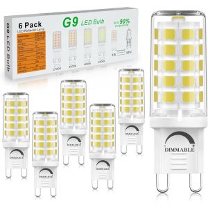 Kalanka-Lot De 6 Ampoules Led G9 Blanc Froid 6000 K 3 W 420 Lm &iquest;&iquest;Quivalent &iquest;&iquest; 40 W Halog&iquest;&iquest;Ne - Sans Scintillement - &iquest;&iquest;Conomie D'&iquest;&iquest;Nergie - Intensit&iquest;&iquest; Variable - Pour Lustre, Maison, Bureau - Neuf