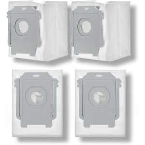 KAL-Lot De 4 Sacs D'Aspirateur Pour Irobot Pour Roomba I7 I7+ I7 Plus S9 S9+ I3 I3+ I4 I4+ I6 I6+ I8 I8+ J7 J7+, Sac De Rechange Pour Irobot Pour Roomba Allen Clean Base Aspirateur - Neuf