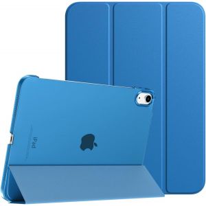 Coque Compatible Avec Ipad (A16) 11ème Génération 11 Pouces 2025/Ipad 10ème Génération 10,9 Pouces 2022, Légère Housse Arrière Translucide En Pc Avec Réveil/Sommeil Auto, Gentiane Bleu - Neuf