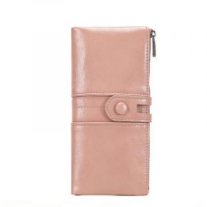 Rose - Portefeuille femme en cuir véritable Portefeuille femme Porte-monnaie en cuir Porte-chéquier Porte-cartes de visite 13 cartes (une) - Neuf