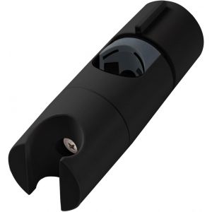 Support Pommeau de Douche,Support Douchette réglable de 19 à 25 mm de diamètre,Support de Douche pour Barre de Poussée Réglable,Mural Coulissant de Remplacement pour Salle de Bain,Noir - Neuf