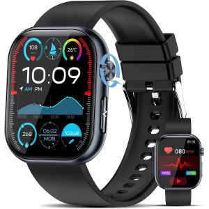 Montre Connectée ¿¿¿¿É¿¿¿/¿¿¿+Hrv/Acide Urique/Lipides/Imc, 1.95"" Amoled Smartwatch Santé Avec Fonction Téléphone, 24h Fréquence Cardiaque, Spo2,Sos, Sommeil Monitor Pour Android/Ios - Neuf