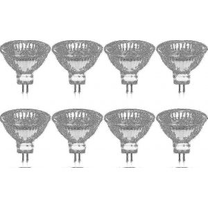 Pack De 8 Ampoules Halogènes Gu5.3 Mr16 35w 12v Dimmable - Blanc Chaud 2800k,400 Lumens,Couvercle Verre Fi - Neuf