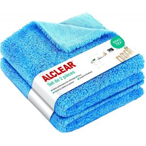 Kgabery-820203k_2 Lot De 2 Chiffons En Microfibre Pour Cuisines Brillantes,Torchon De Cuisine En Microfibre,Torchon De Cuisine,40x40 Cm,Nettoie Sans Rayures Ni Traces - Neuf