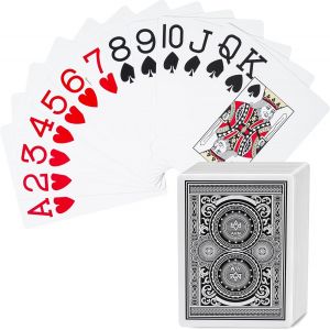 Kalanka-Jeux De Cartes, Hd Jeu Carte En Pvc Étanche Feuille D'or Avec La Boîte-Cadeau, Jeu De Carte 54 Parfait - Neuf