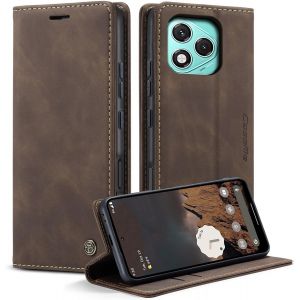 Honor 400 Lite Premium Pu Leather Case Card Slots Wallet Pouch With Stand Function Flip Case Cover Honor 400 Lite  Coffee - Neuf