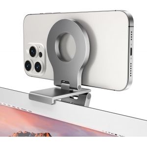 Support Cam&eacute;ra De Continuit&eacute;,Support Magn&eacute;tique &Agrave; Angle R&eacute;glable Pour T&eacute;l&eacute;phone Portable Et Webcam Pour Iphone 16 15 13 14 12,Mag-Safe Case,Imac&macbook Macos 13 Ventura,Streaming,Facetime - Neuf