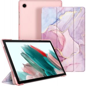 Coque Pour Samsung Galaxy Tab A8 10.5 Pouces 2021 (Sm-X200/X205/X207), Etui Transparent Givr&eacute; Housse Fine Et L&eacute;g&egrave;re Cover Veille/R&eacute;veil Automatique, Marbre Glorieux - Neuf