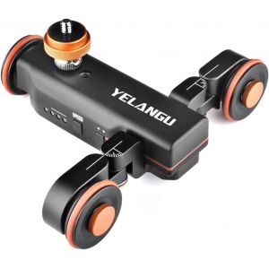 MEVRONISSHOP-Poulie utilis&eacute;e pour appareil photo reflex num&eacute;rique avec t&eacute;l&eacute;commande sans fil, 3 types de vitesse r&eacute;glable, chariot coulissant pivotant &agrave; 360 degr&eacute;s, chariot &eacute;lectrique motoris&eacute; - Neuf