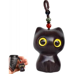 KAL-Porte-Cl&eacute;s En Bois, Id&eacute;al Pour Cl&eacute;s, Sacs &Agrave; Dos, Sacs &Agrave; Main, Porte-Cl&eacute;s Chat Comme Cadeau Pour Filles, Femmes Et Hommes - Neuf