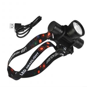 Lampe Frontale De Plong&eacute;e En Alliage D'aluminium, &Eacute;clairage Sous-Marin Longue Dur&eacute;e, Id&eacute;ale Pour La P&ecirc;che De Nuit, Le Camping Et Les Applications Industrielles (Noir). - Neuf