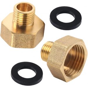 Lot De 2 Adaptateurs De Gaz 1/2"" Droit Vers 1/4"" Gauche - Raccord De Tuyau De Gaz 1/2"" Ig Vers 1/4"" Ag - Pour Réchaud De Camping, Réchaud À Gaz, Cuisinière À Gaz, Gpl[Lav2262] - Neuf