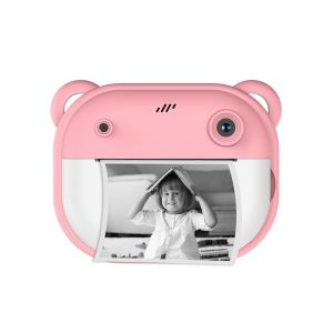 Appareil Photo &Agrave; Impression Instantan&eacute;e Pour Enfants - Photo Et Vid&eacute;o Noir Et Blanc, Rechargeable, Fonctionnalit&eacute;s Amusantes, Id&eacute;e Cadeau - Neuf
