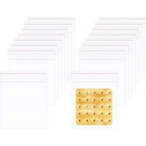 Transparent OPP Sachet Alimentaire 8x8cm 200 Pièces Cellophane Sacs en Plastique Pochettes en Cellophane Refermables pour Sucette Biscuits Chocolat Bonbons(16 Tailles au Choix) - Neuf