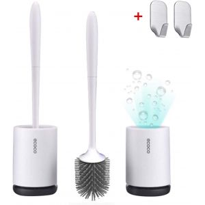 Meiyijia Antibact&eacute;rienne balayette WC Brosse,Brosses De Toilette avec Soies De Silicone Propres(Debout) 1 Pi&egrave;ces - Neuf