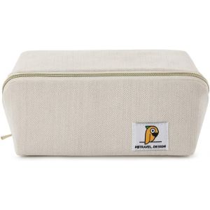 Sac De Voyage Toilette, Sac Cosmétiques, Du Maquillage, Organisateur De Cas - Beige - Neuf