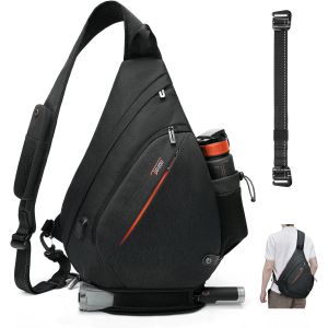 Sac À Bandoulière Pour Hommes, Sac À Dos À Bandoulière Avec 8 Poches Pour Hommes, Sac À Bandoulière De 19L Pour Hommes - Neuf