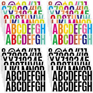 Lot De 24 Feuilles 6cm Grandes Lettre Autocollantes Chiffre Autocollant Et Symbole - En Vinyle Imperméable - À Coller Pour Scrapbooking, Fabrication De Cartes, Artisanat, Décoration D¿Article - Neuf