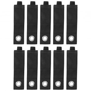 Lot de 10 sangles de rangement a crochet et boucle pour rallonge electrique - Neuf