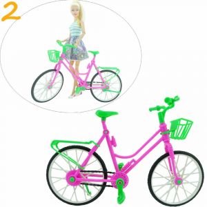 Accessoires pour maison de poupée et vélo Barbie - Vert, Jouets éducatifs pour maison de jeu, Jouets pour enfants - Neuf