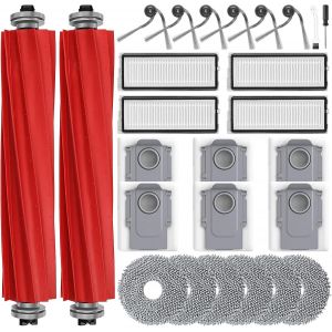26 Remplacer accessoires pour Roborock QV 35A/QV 35S/QR 598/QR 798 aspirateur robot, brosses, sacs, filtres, tampons - Neuf