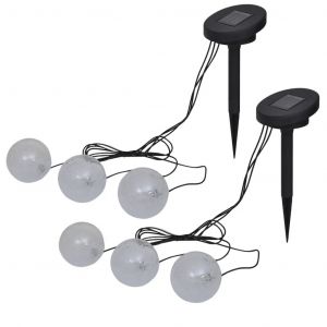 Lot De 6 Lampes Flottantes Led Pour &Eacute;tang Ou Piscine &Eacute;conomique Autonomie 8 Heures En Plastique Blanc Helloshop26 02_0046369 - Neuf