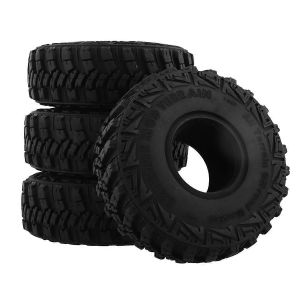 4pcs pneu en caoutchouc souple pour 1/10 rc crawler car TRX-4 axial SCX10 90046 - Neuf