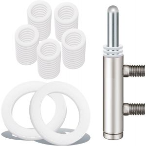 50 Pcs Rondelles Pour Gonds de Porte Cache Paumelles Entretoise Plastique 10,2 mm X 15 mm Bague Paumelle Rondelle Nylon Plate Gond pour Portail Exterieur Cache Gond Porte, 1mm 50Pcs(Blanc) - Neuf