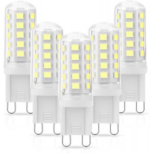 Kalanka-G9 Led Blanc Froid 6000k, Lampe Led G9 3w Remplace Lampe Halog&iquest;&iquest;Ne 40w, Ampoule 400 Lumens, Pas De Clignotement, Pas Dimmable, Angle De Faisceau 360 &iexcl;&Atilde;, Ac 220-240v, Paquet De 5 - Neuf