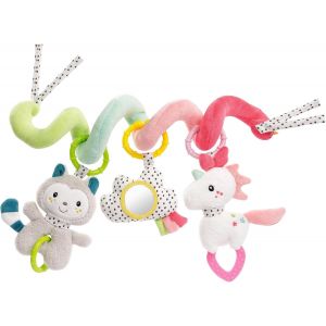 Spirale D'activities Aiko & Yuki - Jouet Pour Poussette &Agrave; Toucher Et &Agrave; Saisir - Pour Le Lit, Le Parc, La Coque Et Le Si&egrave;ge Auto - De Motricit&eacute; Pour B&eacute;b&eacute;s Et Jeunes Enfants &Agrave; Partir De 0+ Mois - Neuf