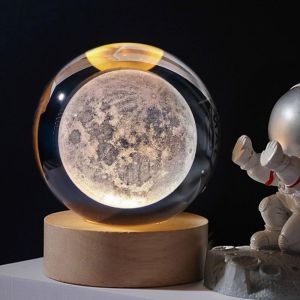 Veilleuse En Forme De Constellation En Forme De Boule De Cristal ¿ Lampe Led En Verre Hologramme Décorative En Forme De Planètes Comme Cadeau Pour Enfants, Adolescents, Garçons Et Filles (60 Mm - Neuf