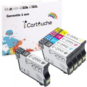 Cartouche d'encre Compatible pour Epson 29XL Expression Home XP-235 XP-245 XP-247 XP-255 XP-257 XP-332 XP-335 XP-342 XP-345 XP-352 XP-355 XP-432 XP-435 XP-442 XP-452 XP-455 (2BK 1C 1M 1Y) - Neuf