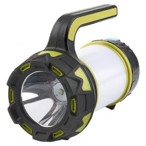 Lampe de poche portable, lanterne de camping, projecteur de recherche etanche rechargeable avec reglage de la lumiere a 6 vitesses pour les urgences en plein air, la randonnee et la maison - Neuf