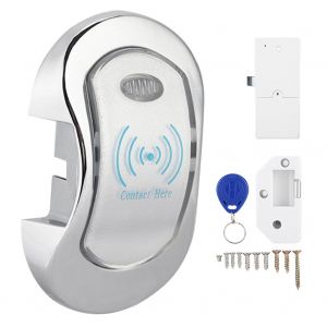 Serrure electronique en alliage de zinc pour armoire, serrure de casier numerique intelligente avec carte d'acces - Neuf