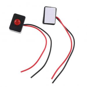 2Pcs Base Adhésive Bouton-poussoir Action Interrupteur Câblé DC 12V 2AA dhesive Base Bouton-poussoir pour voiture 35 x 25 x 15cm - Neuf