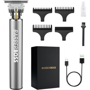 Cfux-Barberboss Tondeuse À Barbe Pour Homme, Tondeuse À Cheveux Pour Homme, Tondeuse À Cheveux Sans Fil Pour Homme, Coupe De Cheveux, Tondeuse À Barbe De Détail Qr-2068 - Neuf