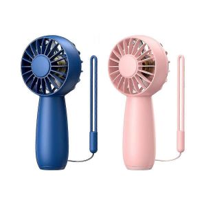Pack de 2 ventilateurs portatifs Mini ventilateur rechargeable,ventilateur &agrave; main portable ventilateur personnel avec ventilateur &agrave; 3 vitesses pour Hom - Neuf