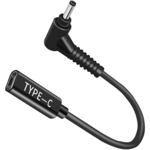 C&acirc;ble USB C 100 W CC 4,0 x 1,35 mm m&acirc;le vers DC femelle 12 V 19 V 20 V Adaptateur USB C vers 4,0 x 1,35 mm pour ordinateur portable Asus s&eacute;rie routeur, imprimante, camping-car, g&eacute;n&eacute;rateur solaire - Neuf