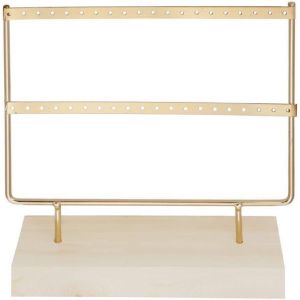 Ruby - Organisateur De Bijoux, Pr&eacute;sentoir De Boucles D'oreilles En Bois Et M&eacute;tal, Bo&icirc;te &Agrave; Bijoux Vintage, Organisateur De Bijoux, Boucles D'oreilles De Bijoutier 22,5 X 20,5 Cm - Neuf