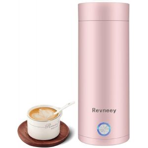 Bouilloire Portable &Eacute;lectrique De Voyage 400 Ml Mini Bouilloire De Camping, 5 Minutes De Cuisson Rapide Th&eacute;i&egrave;re En Acier Inoxydable Pour La Pr&eacute;paration Du Th&eacute;, Du Caf&eacute; Lait De B&eacute;b&eacute; - Neuf