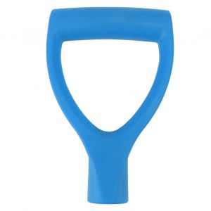 HJLIAN Manche de pelle a neige type D, diametre interieur 32 mm, en plastique, installation rapide, bleu clair - Neuf