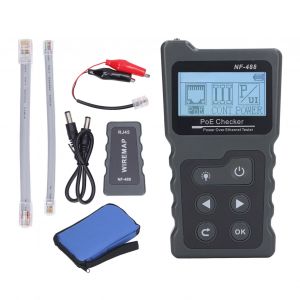 XYONG Testeur reseau POE, identification automatique, testeur Power Over Ethernet CAT5 CAT6, verificateur pour l'alimentation en boucle de charge - Neuf