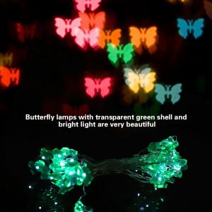 Hjlian Guirlande Lumineuse Led Papillon, Decoration D'arbre, De Mariage, De Jardin, A Suspendre (Blanc) - Neuf