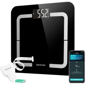 Balance Pese Personne Surface Precision 970 Smart Healthy - Capacité De 180 Kg, Fonction De Bioimpédance, App, Connectivité Bluetooth, Verre Trempé, Surface 278 X 278 Mm - Neuf