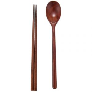 Jujube Fait À La Main En Bois De Vaisselle Coréenne Combinaisons Ustensile,5 Ensemble De Cuillères Et De Baguettes - Neuf